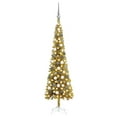 thumbnail image 4 of vidaXL Slim Christmas Tree with LEDs&Ball Set Xmas Decor Multi Colors/Sizes, 4 of 24