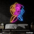 thumbnail image 2 of Craftnamesign Flower Color Neon sign, Flower Shop Decor, Bedroom Decor, 2 of 4