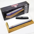 thumbnail image 2 of Stadea Professional Kitchen Knife Whetstone Sharpening Stone, Wet Sharpener Honing Kit With 2 Sided Grit 1000/6000 Waterstone | Best Whetstone Sharpener | Nonslip Bamboo Base & Angle Guide, 2 of 3