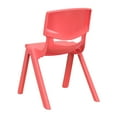 thumbnail image 3 of Red Plastic Stackable School Chair with 12" Seat Height, 3 of 4