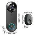 thumbnail image 3 of Video Doorbell Camera Wireless Doorbell Camera Wi Fi With Motion Detector 1080P HD Video Wide Field Of View Easy To Install, 3 of 5