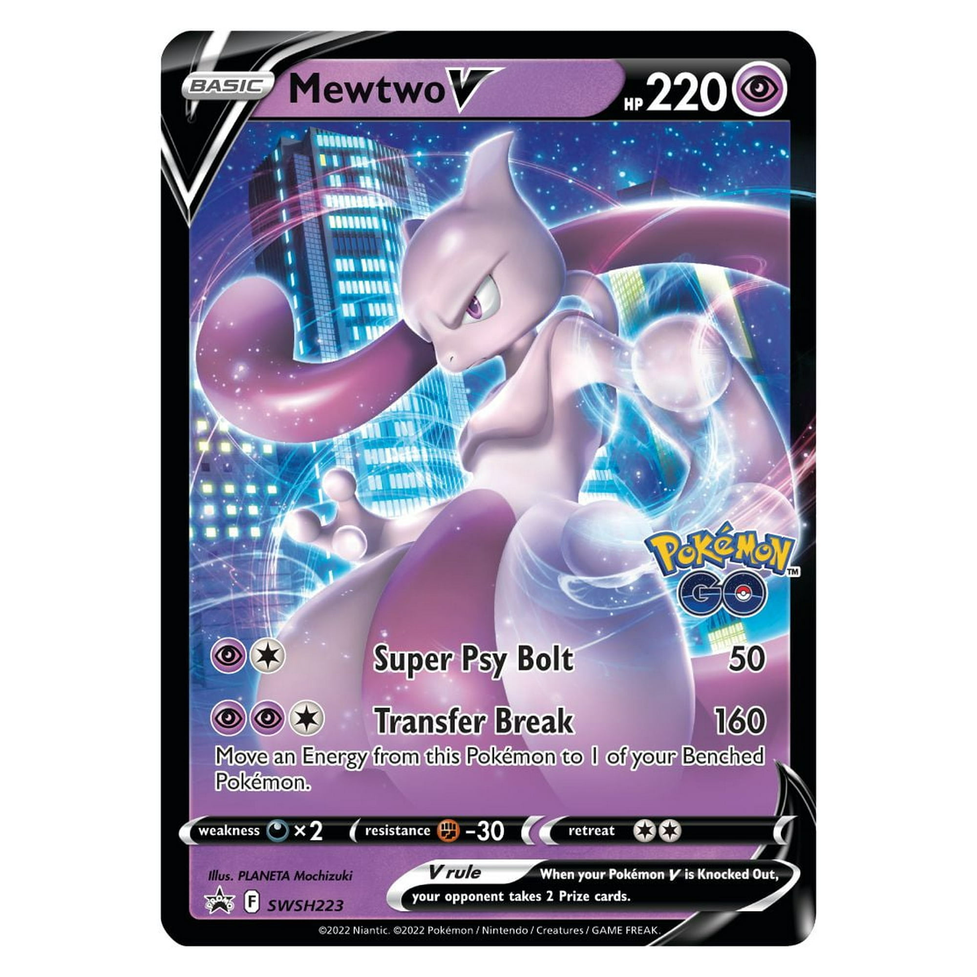 Pokemon TCG: Pokemon GO V Battle Deck Bundle - Mewtwo V and
