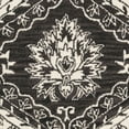 thumbnail image 3 of SAFAVIEH Blossom Maxwell Damask Floral Wool Area Rug, Charcoal/Ivory, 6' x 6' Square, 3 of 3