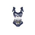 thumbnail image 1 of Animal Prints Lace-Up Bikini Sets Swimsuit & Skirt Women One Piece Brazilian Holiday Push Up Swimwear 2022 Beach Bathing Suits zhangmengya LED, 1 of 2