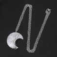 thumbnail image 4 of Collar con colgante de cristal natural con forma de luna y árbol de la vida, colgante de Reiki de piedra natural de cuarzo rosa, 4 of 5