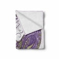 thumbnail image 2 of Peacock Mandala Soft Flannel Fleece Throw Blanket, Ornamental Design of Detailed Hand-drawn Peafowl Illustration, Cozy Plush for Indoor and Outdoor Use, 50" x 60", Multicolor, by Ambesonne, 2 of 6