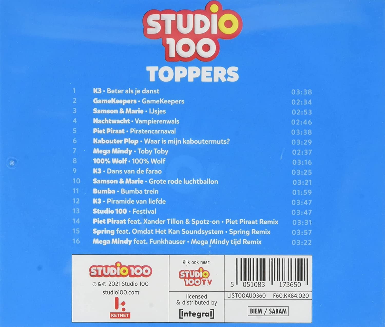 Studio 100 Toppers 1 (Audiobook)