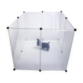 thumbnail image 4 of OULII 8Pcs Plastic Dog Crate Cage for Pet Owners Portable Durable Design 17.72X13.78X0.20In, 4 of 8