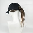 thumbnail image 2 of Summer Unisex Lady Men Baseball Cap Hat with Dreadlocks Wig Hip-Hop Punk Hair, 2 of 9