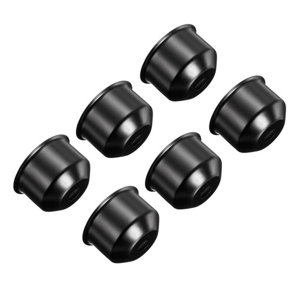 Uxcell Decorative Lamp Base Holder Cover Sleeve E26/E27 Lamp Socket Cup Black 6 Pack