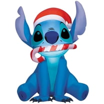 Disney Stitch with Santa Hat Christmas Costume Inflatable - Blue 3 Ft