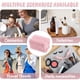 thumbnail image 5 of Bolsa de maquillaje para mujer, bolsa de viaje mediana para cosméticos, bonita bolsa de maquillaje de felpa rosa para monedero, organizador de artículos de tocador con cremallera, 5 of 5