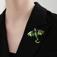 thumbnail image 6 of SLYNSHome Clearance Retro Oil Dripping Dragon Style Brooch Personalized Coat Accessories Pin Jewelry, 6 of 6
