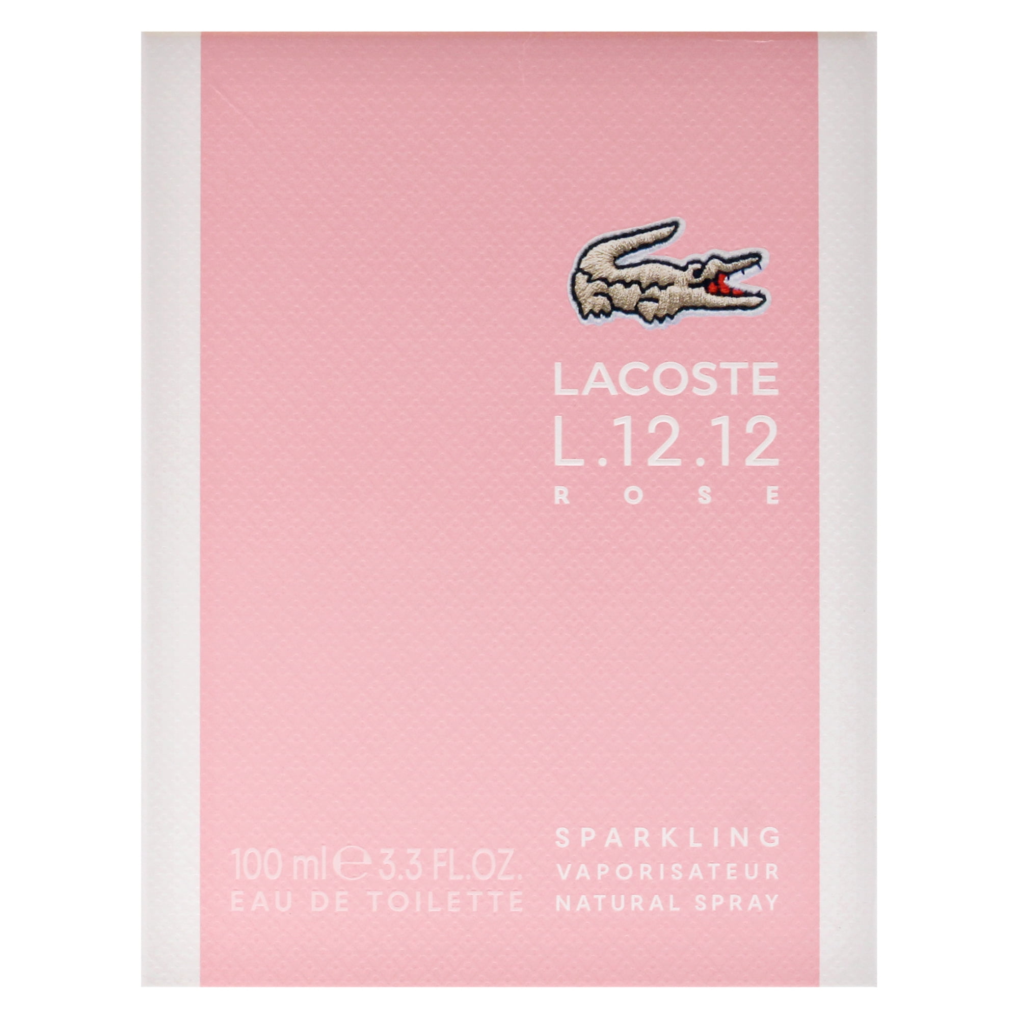 Lacoste Eau De L.12.12 Rose Sparkling, Floral Fruity Gourmand
