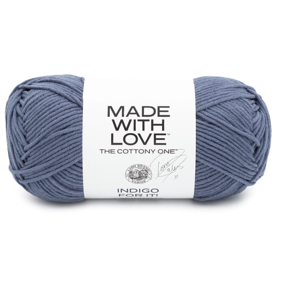 Lion Brand Tom Daley - The Cottony One Yarn-Indigo For It!
