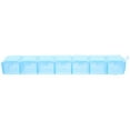 thumbnail image 4 of Pastillero portátil con compartimentos de plástico, organizador de pastillas, mini pastillero (azul), 4 of 8
