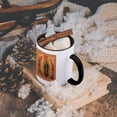 thumbnail image 5 of 3dRose, Mexico, San Miguel de Allende. Painting of Our Lady of Guadalupe. , 11oz Two-Tone Black Mug, 5 of 7