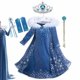 thumbnail image 1 of Disfraz de Elsa para niña, vestido de princesa para fiesta, ropa de terciopelo para carnaval, Invierno Fivean unisex, 1 of 2