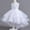 White, variant on Generic Kids Girls Flower Sequin Dress Birthday Princess Dresses Tulle Pearl Sleeveless Party Pageant Gown for 4-15Years