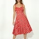 thumbnail image 1 of Vestido Informal de Lunares Para Mujer, Corte A, Sin Mangas, Estilo Bohemio, Fluido, de Verano, Con Tirantes Ajustables, 1 of 4