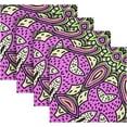 thumbnail image 5 of Coolnut Retro and Elegant Bohemia Cloth Napkins Set of 4, Durable Printed Washable Table Napkins for Valentines, Weddings, Dinners Parties Home Decor, 20 x 20 Inch Washcloth Gift, 5 of 7