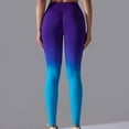 thumbnail image 6 of Timegrad Workout Pants for Women Stretch Slim Yoga Leggings Gradient Color Butt Lifting Gym Pants Fall, 6 of 7