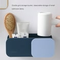 thumbnail image 3 of Soporte autoadhesivo para secador de pelo Inteprter para baño azul, 3 of 6