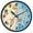 Happy Animal and Plant, variant on Dailycode Night Light Wall Clock Glow in The Dark 12 inch Battery Operated Silent Luminous Clocks, Cute Unicorn in Space