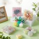 thumbnail image 5 of 20 cajas de regalo transparentes de PVC de 8,9 x 8,9 x 3 cm para bodas, dulces, chocolates, cumpleaños, fiestas, festivales, etc., 5 of 6
