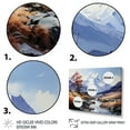 thumbnail image 3 of Designart "Mountains Majestic Peaks Painting I" Landscapes Floater Framed Canvas Wall Art, 3 of 7