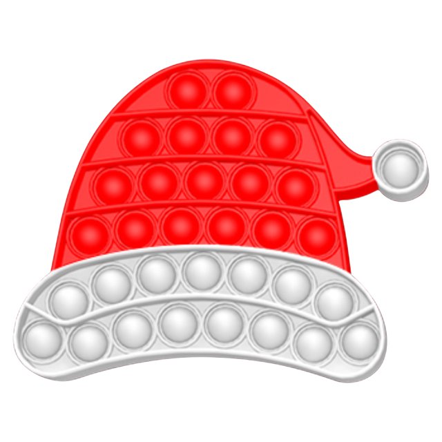 Antiestrés Navidad Push Bubble Funny Child Squeeze Juguetes sensoriales (sombrero) Likrtyny juguetes de los niños