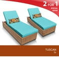 thumbnail image 2 of Tuscan Chaise Set of 2 Outdoor Wicker Patio Furniture, 2 of 6