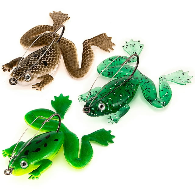Señuelo de pesca de 6cm/5,5g, cebo de pesca Artificial suave, señuelo de rana con Labymos Señuelos Blandos