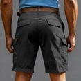 thumbnail image 2 of Betivan Men’s Casual Cargo Shorts Solid Color Multi Pockets Back Pocket Relaxed Fit Daily Wear Comfortable Utility Short Pants, 2 of 9