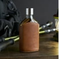 thumbnail image 5 of Viski Parker Leather- Wrapped Flask for Liquor, Whiskey Flask 7 oz Set of 1, 5 of 8