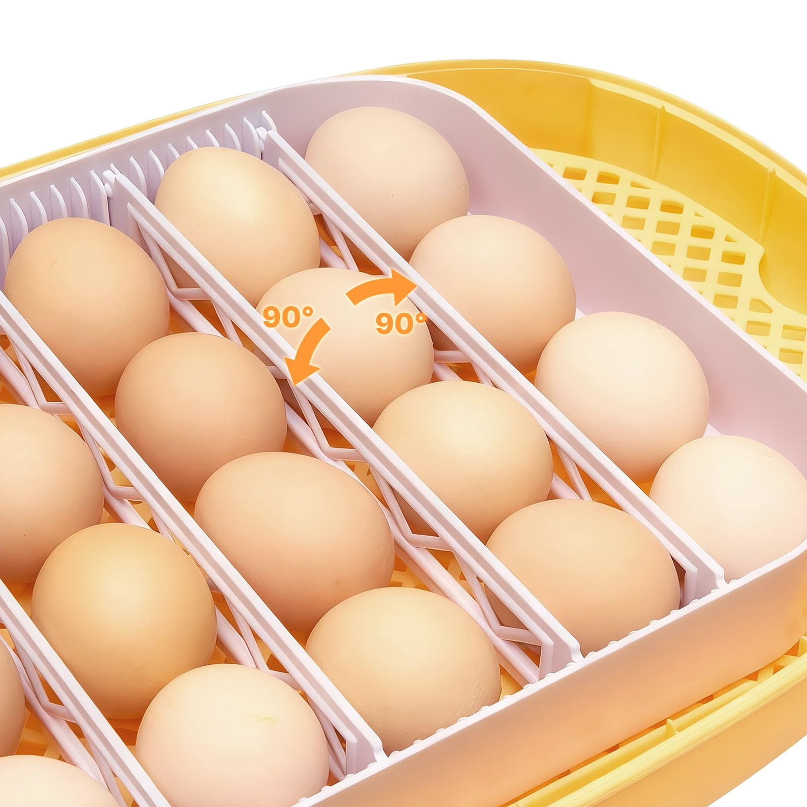 Egg Incubator 24 Eggs Automatic Turner with LED Candler for Hatching Chicks Ducks Quail