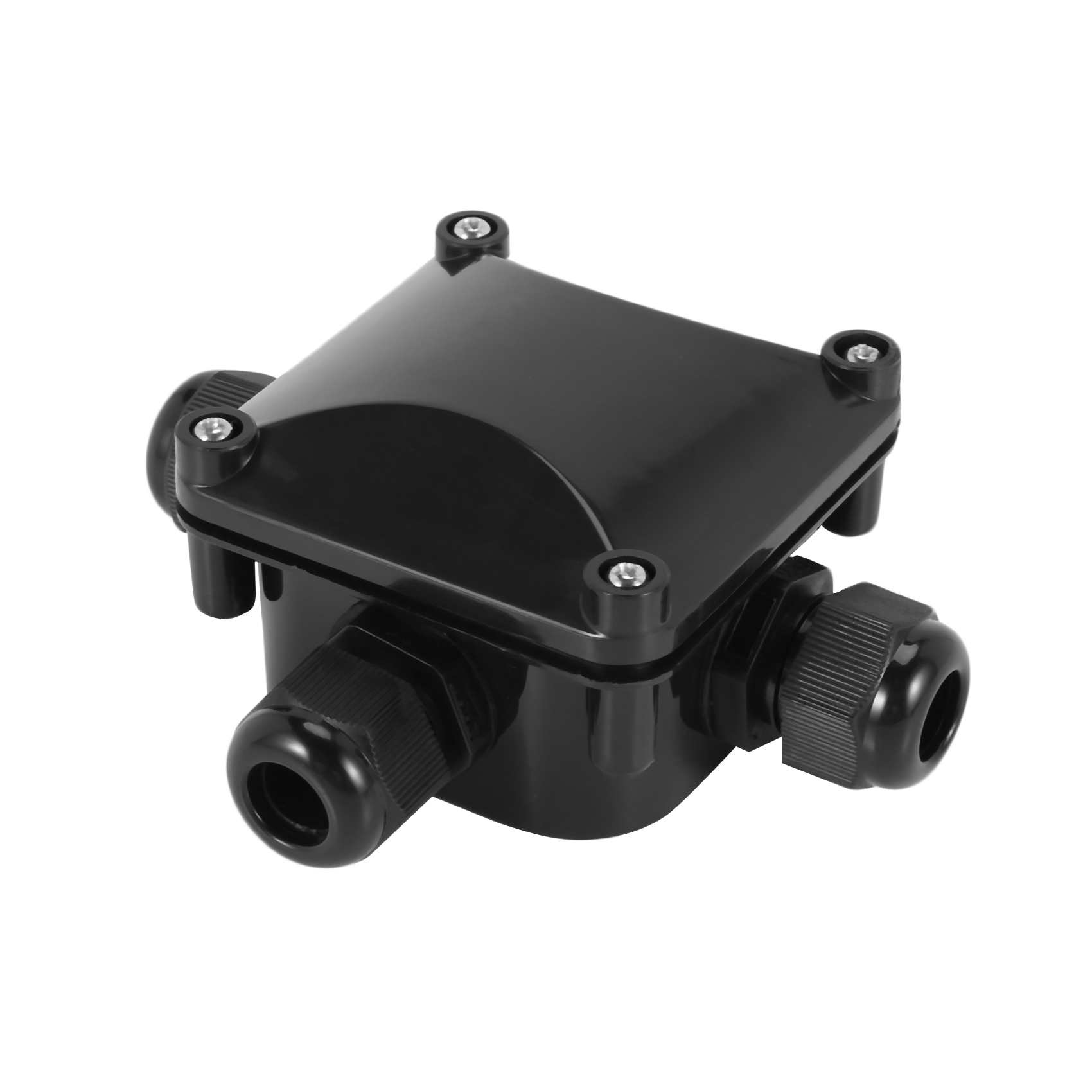 3-Way Junction Box, IP 68 Waterproof Connectors for Outdoor Lighting External Junction Box Pack of 20 Black