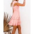 thumbnail image 2 of Sherrylily Summer Women Ruffle Dresses Elastic Empire Waist A-line Layered Swing Flowy Mini Dress, 2 of 4