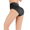thumbnail image 6 of FANNYC Women's Butt Lifter Shaping Panties Padded High Waist Tummy Control Shapewear Underwear Briefs Boyshorts Waist Cinchers Enhancer Underwear,Black/ Beige, 6 of 7