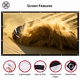 thumbnail image 2 of Luxtrada 16:9 Portable Foldable Projector Screen HD Home Theater Outdoor Camping 3D Movie (100 inch), 2 of 12