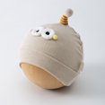 thumbnail image 2 of Hessimy Baby Ribbed Knit Beanie with Single Pom Antenna and Googly Eyes,Cute Winter Warm Hat, 2 of 9