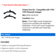 thumbnail image 2 of Control Arm Kit - Compatible with 1996 - 1999 Plymouth Voyager 1997 1998, 2 of 2