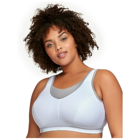 

Glamorise Full Figure Plus Size No-Bounce Camisole Elite Sports Bra Wirefree #1067