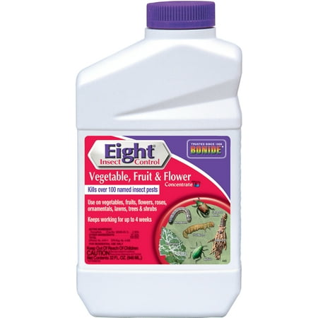 - Bonide 32oz. Eight Insect Control Vegetable/Fruit/Flower Concentrate