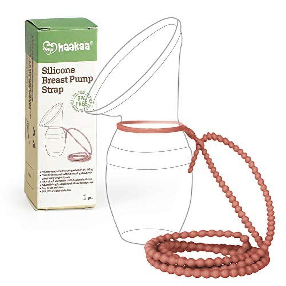Haakaa Silicone Strap Suitable for Gen.1/2/3 Haakaa Manual Breast Pump Prevent Breast Pump from Falling Off During Use (Rust Color) -1pc