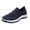 Blue, variant on Sneakers for Men Trendy Funny Lightweight Wide Toe Box Minimalist House Shoes for Men Indoor Lace Up Mesh Walking Sneakers Outdoor Work Shoes
