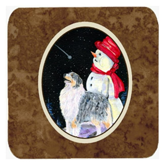 Australian Shepherd Foam Coasters, Set Of 4