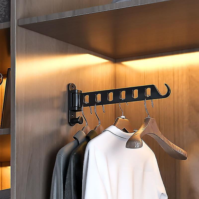 Waca09 Wall Hanger Wall Mounted Clothes Rack Swivel Wall Foldable Clothes Hanger For