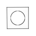 thumbnail image 2 of FixtureDisplays® 6x6x1" Acrylic Riser with 4" Centre Hole, Paper Weight Clear Acrylic Cube Riser Solid Block 18830-6x6-4, 2 of 3