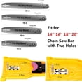 thumbnail image 3 of MesaSe Chainsaw Sharpener Universal Chain Saw Blade Sharpener Fast Sharpening Stone Grinder Tools Bar Mounted Chainsaw Teeth Sharpener Fit for 14 16 18 20 Inches Two Holes Chain Saw Bar w, 3 of 6